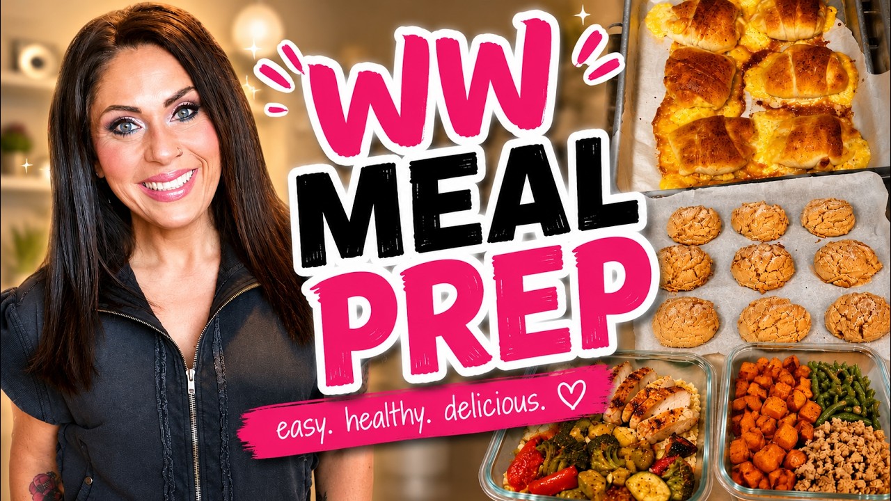 Thumbnail for WW MEAL PREP - HASH BROWN B-FAST PIZZA - HAM & CHEESE ROLLUPS & APPLE BUTTER SNICKERDOODLES!