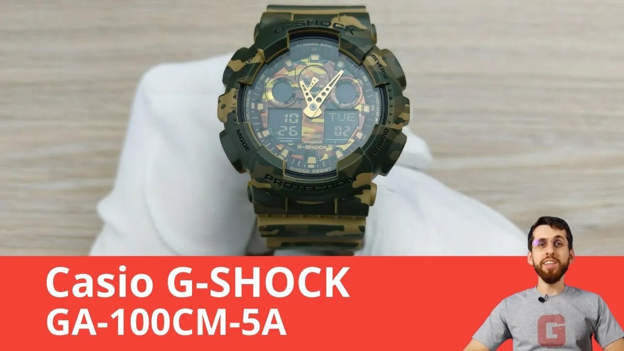 Camo G-SHOCK Classic GA-100 / Casio GA-100CM-5A - YouTube