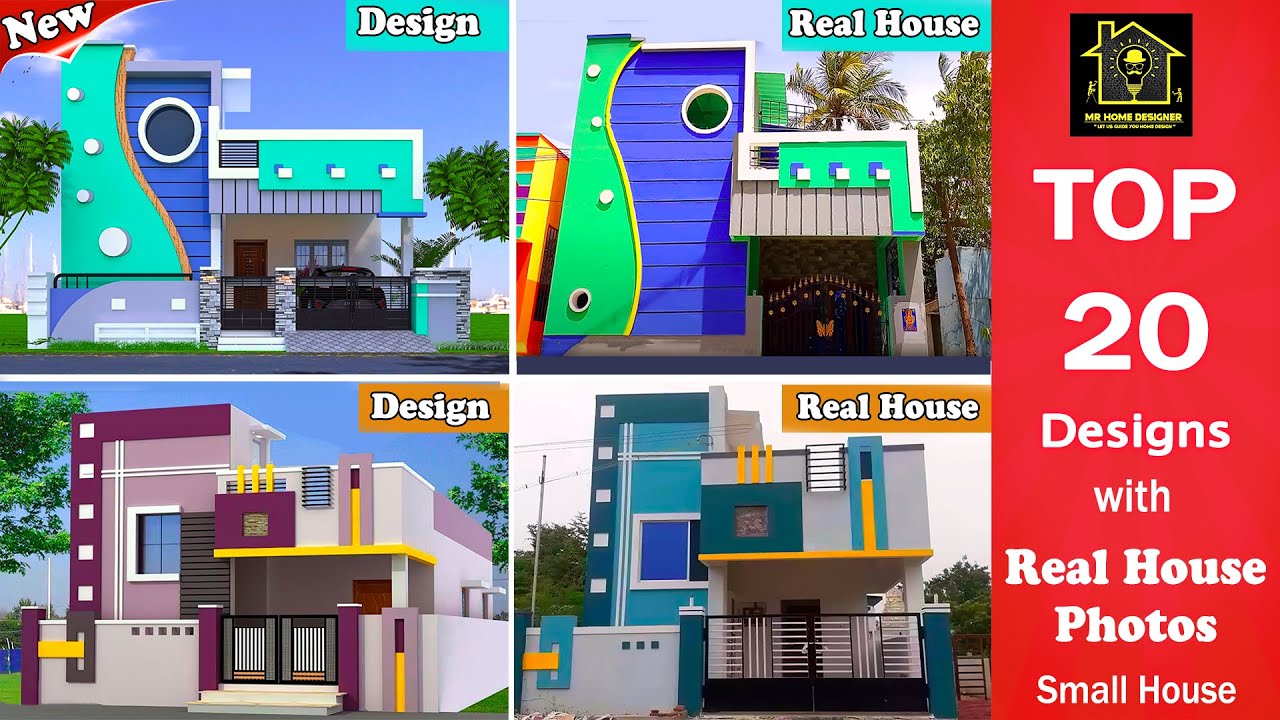 Real House Design Top 20 Beautiful Small House Designs with Real House Photos 💘 Single ...
