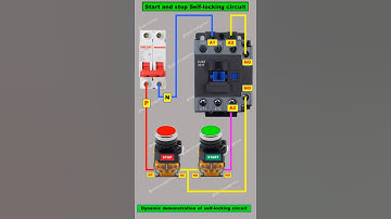 Self-Locking Contactor Circuit | DOL Starter Control Wiring