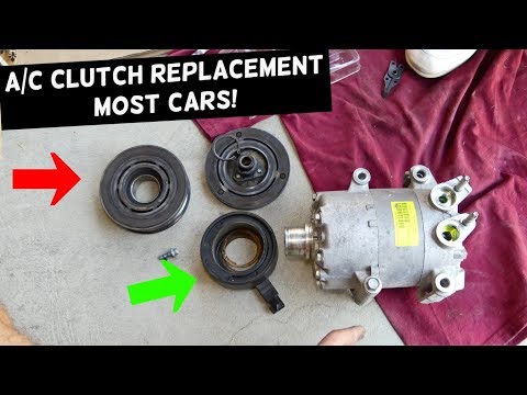 AC COMPRESSOR CLUTCH REPLACEMENT MOST CARS. A/C CLUTCH