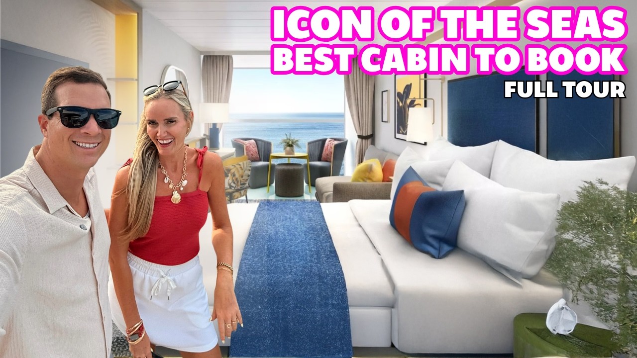 🛳️ FULL TOUR of Royal Caribbean Icon of the Seas Balcony Stateroom Cabin **BEST cabin to book**