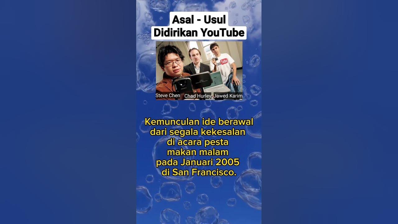 3 pendiri youtube chad hurley steve chen jawed karim pendiriyoutube