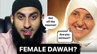 DAWAH MAN vs DR HAIFAA YOUNIS: CAN MUSLIM WOMEN GIVE DAWAH ONLINE? @jannahinstitute @ChaiWithMyBhai screenshot 4