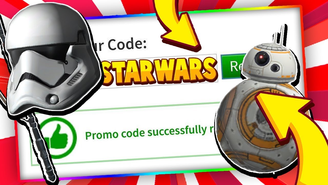 December Roblox Free Star Wars Items Roblox 2019 Free Promo Code Items Not Expired Youtube - december roblox promo codes 2019 roblox youtube
