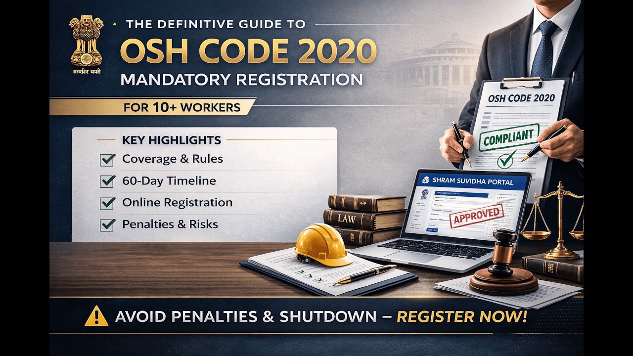 New Labour Codes 2026: OSH Code | Mandatory Registration for 10 ...