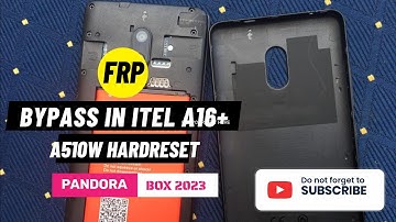 FrpBypass/Remove In Itel A16Plus[Mediatek]|A510W Hardreset Pin|Pattern|Password Unlock|PandoraBox 23