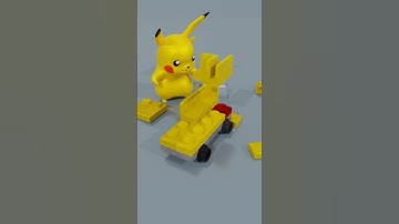 LEGO POKEMON Pikachu Brick Building yellow tipper #SHORT