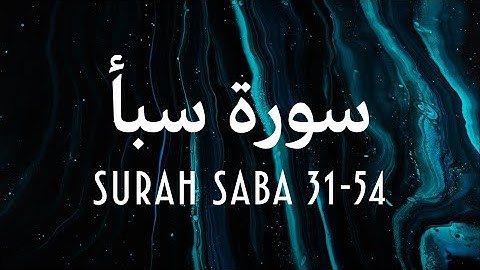 Surah Saba (31-54) | سورة سبأ | Ustadh Abu Maryam