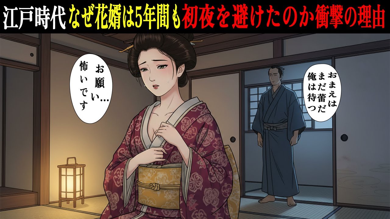 【江戸の真実】✨13歳の花嫁と5年間同じ寝床にしなかった花婿 ー その本当の理由とは✨｜江戸庶民の暮らし｜江戸探訪｜江戸の女性