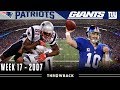 A preview to history patriots vs giants 2007 week 17