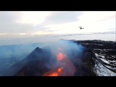 'GMA' Flies Drone Over Erupting Volcano Live
