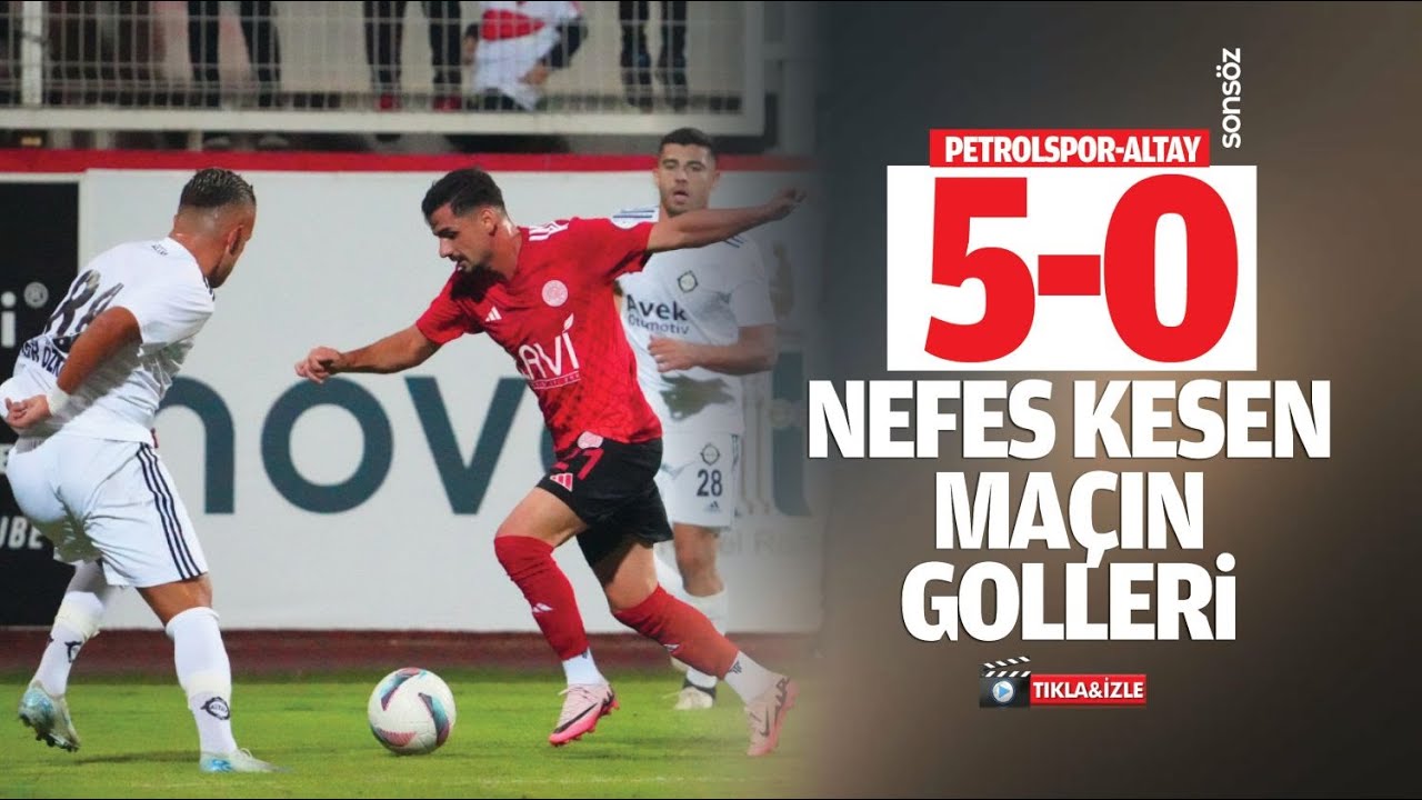 Batman Petrolspor - Altay ma&ccedil;ın golleri