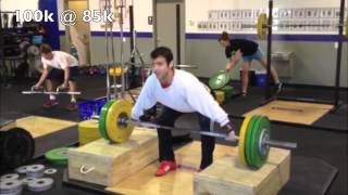 Snatch From Blocks- Below Knee