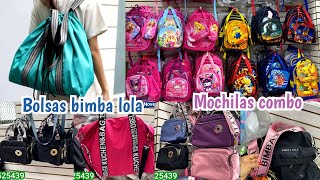 Tienda china con PRECIOS DE BODEGA 😱 Bolsos de moda "BIMBA LOLA / BOMBO" Mochilas ESTILO KOREANO🫠