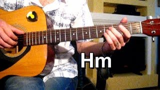 Если у вас нету тети Тональность ( Hm ) Как играть на гитаре песню