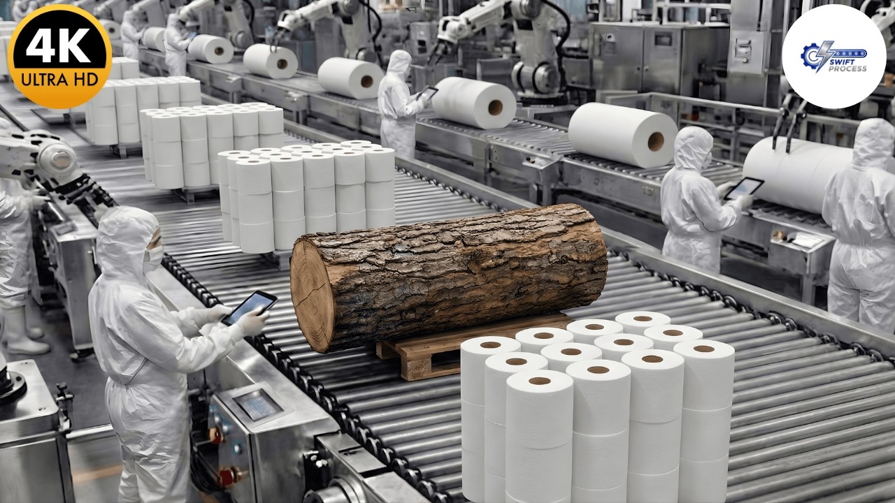 Inside the Toilet Paper Factory: From Giant Logs to Charmin (Full Process)