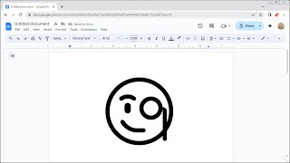 How to Insert the FACE WITH MONOCLE Emoji in Google Docs screenshot 4