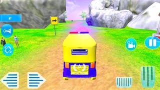 Police Tuk Tuk Auto Rickshaw Taxi Driving | Offroad Auto Rickshaw Racing | Android Gameplay #51 screenshot 4