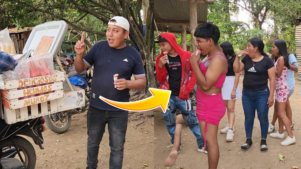 Noe Invita A Canche Y Todo El Grupo Un Delicioso Helado Después De Las Actuaciones