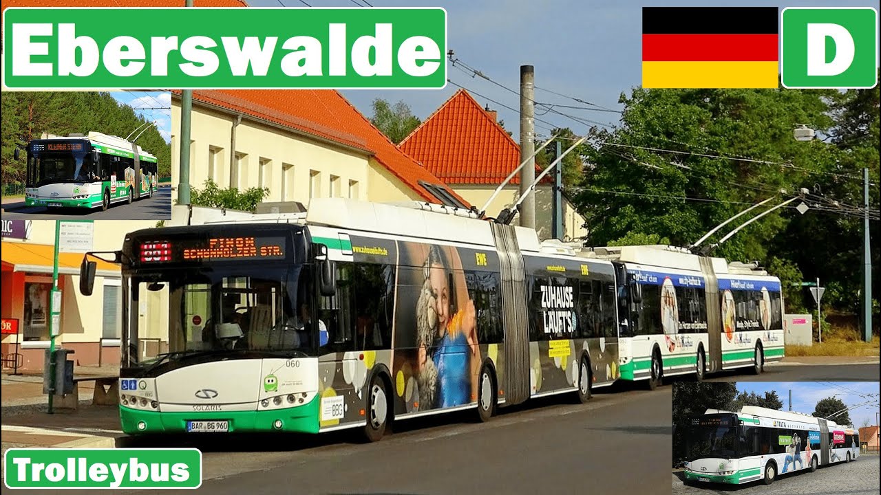 🇩🇪 EBERSWALDE TROLLEYBUS 2020 | Obus Eberswalde【4K】