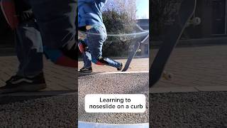 Learning To Noseslide On A Curb