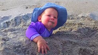 Funny Babies Playing On Beach and Fail But Fun #4 |Cutest Babies Moment by We laugh 1,572 views 5 months ago 8 minutes, 23 seconds