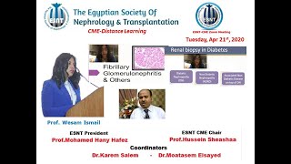 Organized Deposit GN (Fibrillary & others) and Diabetic kidney disease. Prof  Wesam Ismail