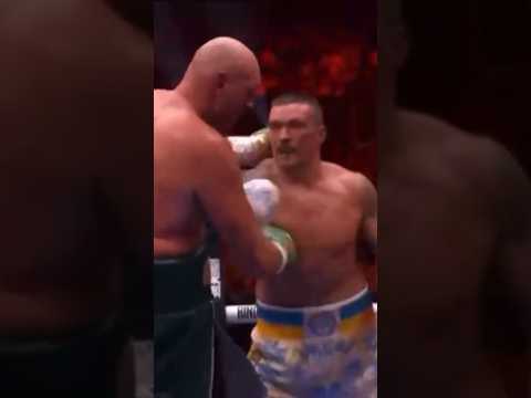 USIK landing massive shots on Tyson Fury to Become undisputed heavyweight champion #boxing #usyk