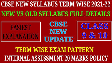 CBSE TERM WISE SYLLABUS FOR CLASS 9 & 10 SESSION 2021-22 | CBSE NEW SYLLABUS FOR IX & X | SCIENCE