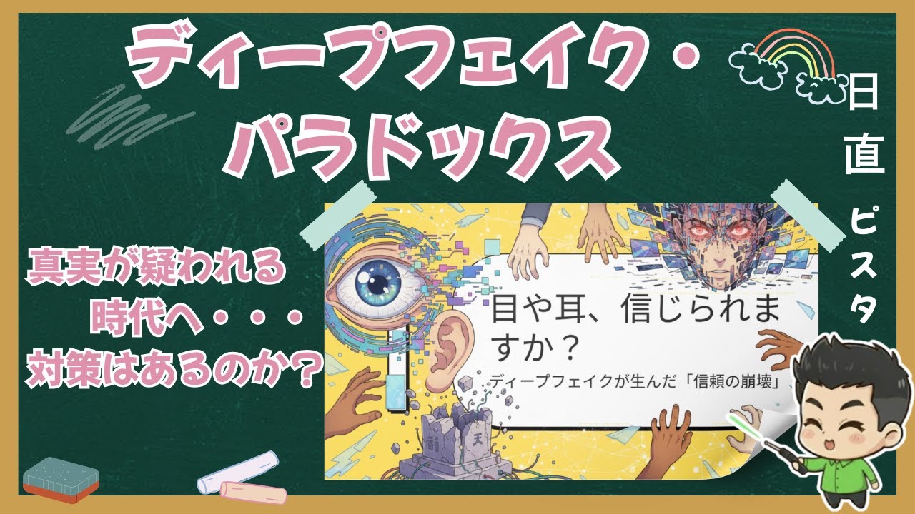 生成AIがもたらした闇：ディープフェイクの先に訪れる問題とは！？