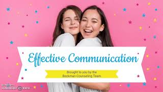 Effective Communication Skills Lesson
