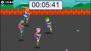 9 Minute Pogo Stick Race Timer