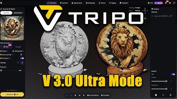 Tripo 3.0 HD Ultra Mesh – Mesmerizing UI and 2M Face Meshes