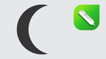 Crescent Moon Design in Coreldraw