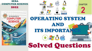 SEBA|CLASS IX| COMPUTER SCIENCE| CHAPTER 2| NOTE