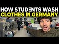 How Students Wash Clothes in Germany | Using Washing Machine