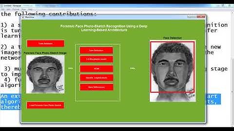 Forensic Face Photo Sketch Recognition matlab projects