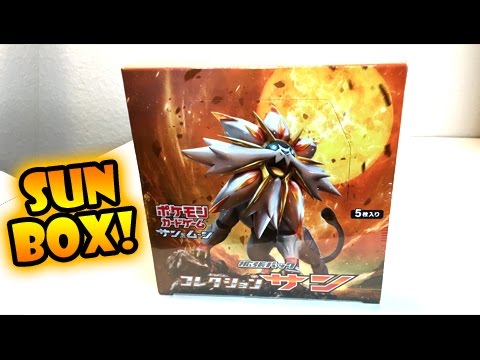 OPENING POKEMON SUN AND MOON CARDS COLLECTION SUN SOLGALEO BOX!