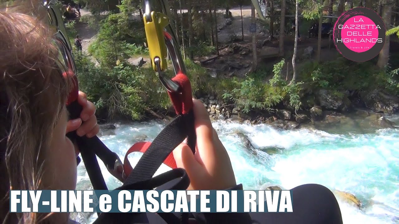 Adrenalinica Fly-Line e Cascate di Riva, per adulti e bambini