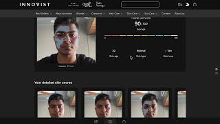 GlamAR AI Skin Analysis | Innovist