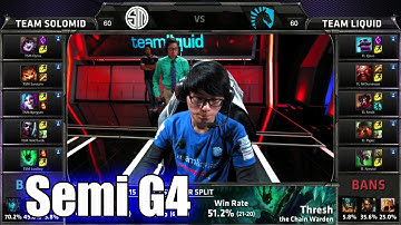 TSM vs Liquid | Game 4 Semi Finals S5 NA LCS Summer 2015 Playoffs | Team Solomid TSM vs TL G4