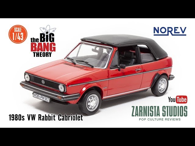 1:43 Scale 1980's VW Rabbit / Golf Cabriolet “the Big Bang Theory