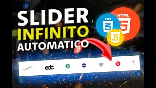 Como CREAR un SLIDER AUTOMÁTICO INFINITO RESPONSIVE de IMÁGENES con HTML, CSS y SOLO 2 LÍNEAS de JS