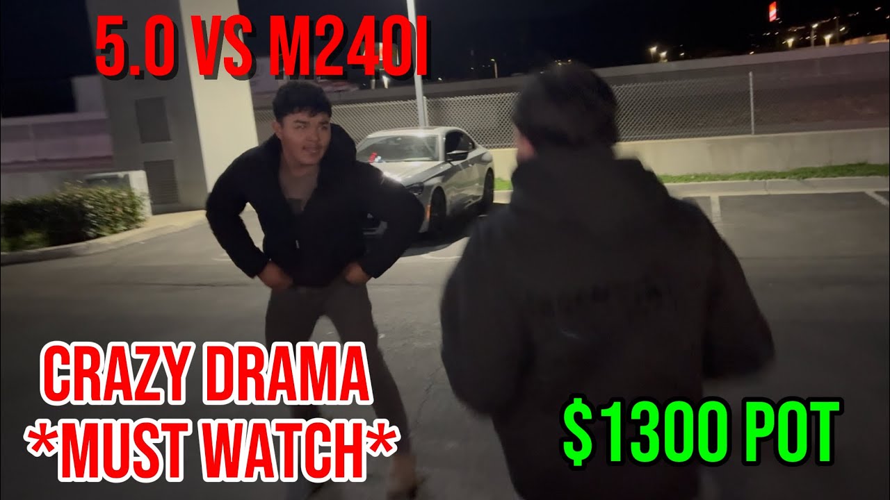 5.0 VS M240i $1300 POT CRAZY FIGHT!!! 