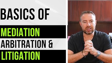Mediation, Arbitration, and Litigation: The Basics
