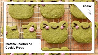 Matcha Shortbread Cookie Frogs