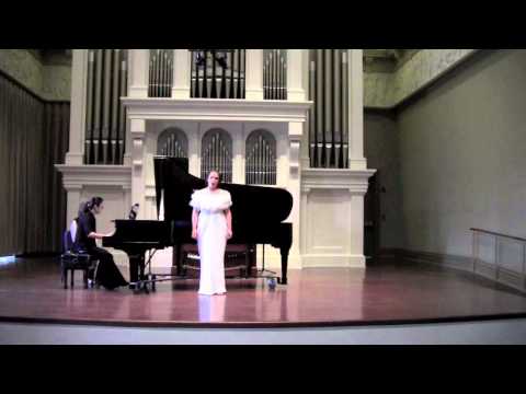 Shelby Claire performs Geheimnis by Johannes Brahms