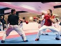 Karate Training Move and attack with World medalist