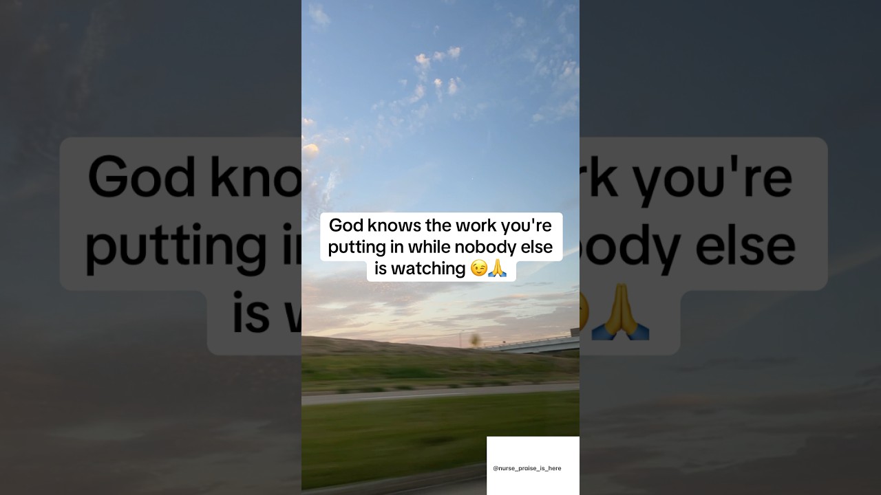 Trust the process, God knows! 